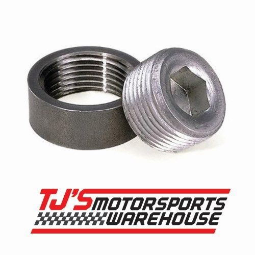 Moroso 23970 : oil pan inspection plug, 1&#034; npt, aluminum plug / steel bung