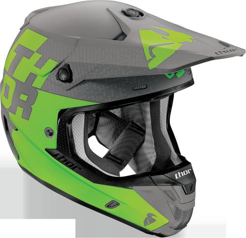 Thor, 0110-4324, s6 verge tach helmet, x-large, gray green