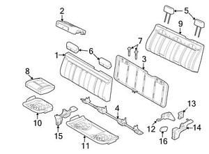 Ford oem seat latch cover yl3z1861351aaa image 13