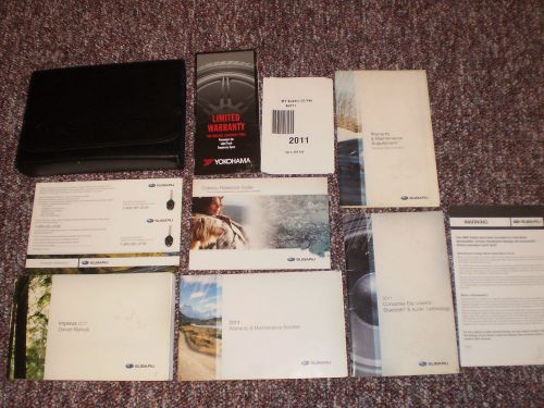 2011 subaru impreza complete owners manual books guide case all models