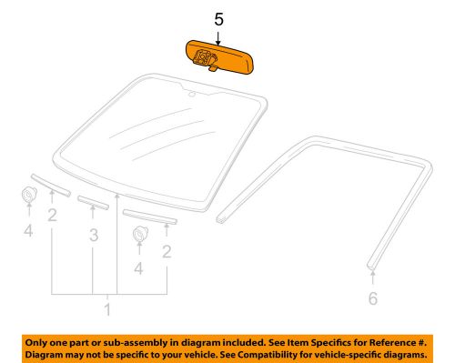 Suzuki oem 07-13 sx4 windshield-mirror inside 8470365j00