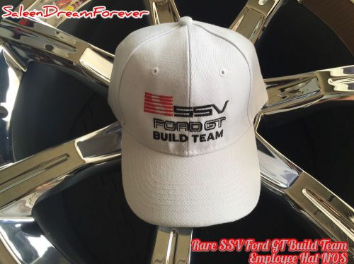 Rare ssv ford gt build team embroidered hat cap nos mustang shelby saleen cobra