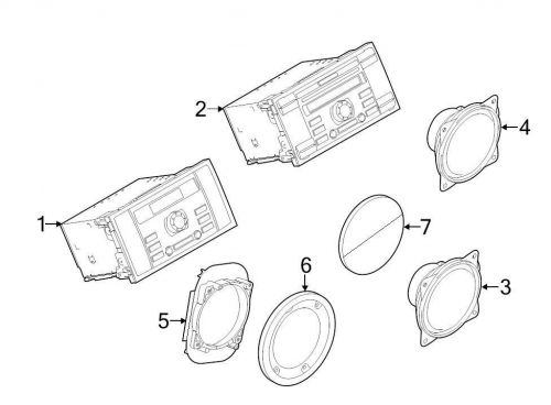 Ford oem radio bezel bt1z18b947aa image 6