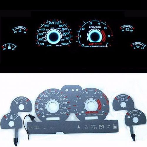 For ford mustang v6 94-98 mph el glow gauge indiglo dash cluster gauge