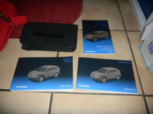 2013 honda cr-v crv owners manual set + free shipping