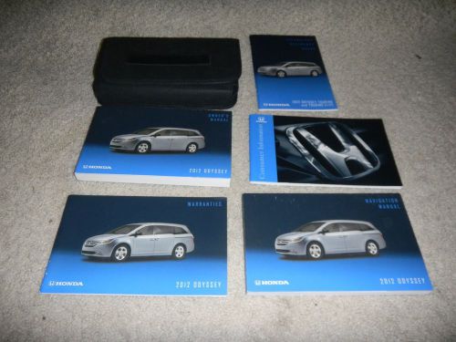 2012 honda odyssey with navigation owners maunal set + free shipping