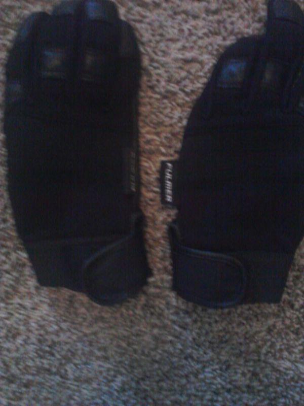 Fulmer black motorcycle gloves size small euc