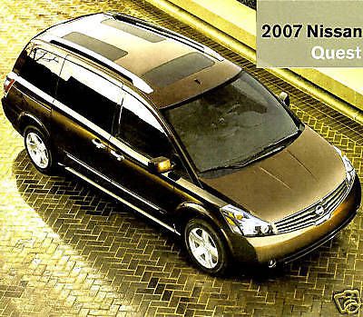 2007 nissan quest factory brochure-quest 3.5 s-sl-se