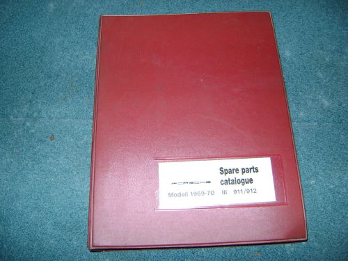 Porsche spare parts catalogue1969-70 1 &amp; 2,  911, 912