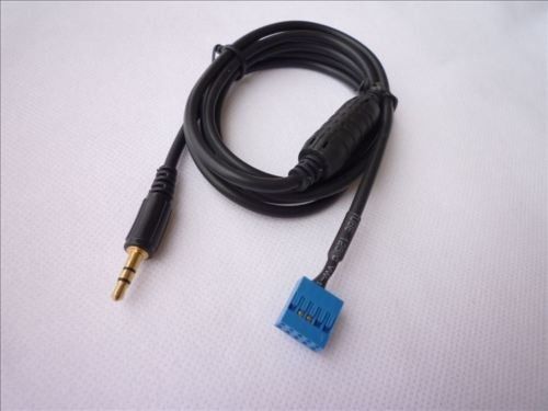 Wholesale !!!bmw 3 series e46 02-06 aux in audio cable 3.5mm male connector line