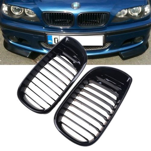 New black kidney front grille grill for bmw e46 3 series 4 door 4d 2002-2005 car