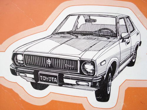 Toyota corolla 1979 owners manual factory original print rare—(printed in japan)