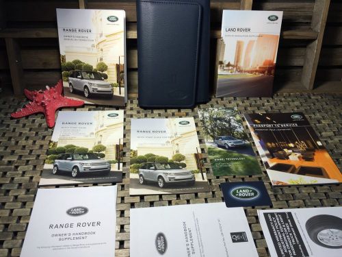 2016 range rover owners manual + navigation/rear media info v6 v8 lwb diesel swb