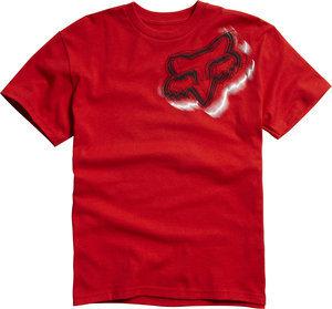 Fox racing switch youth boys short sleeve t-shirt scarlet/red