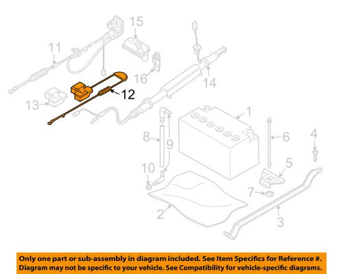 Bmw oem 04-07 525i-battery cable 61126929324