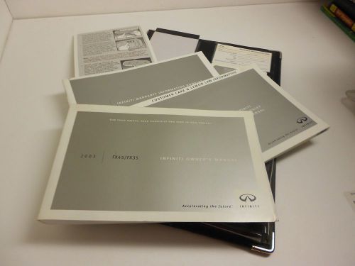 2003 infiniti fx 35 / 45 suv owners manual books guide case all models