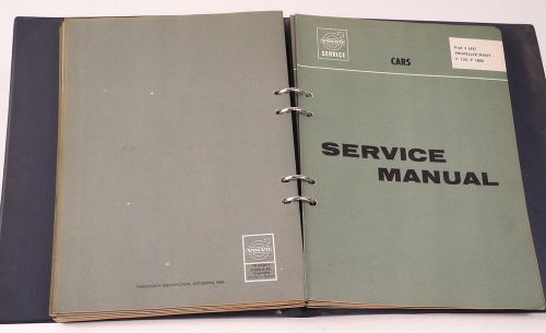 Volvo service manual p120 1964 maintenace repair ajustments