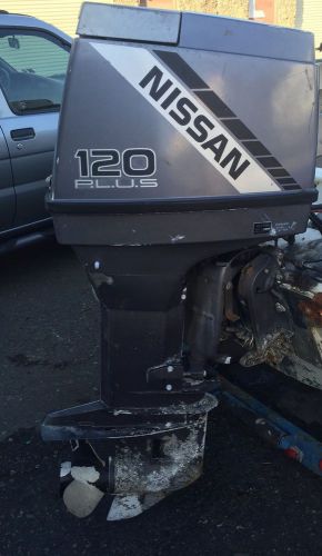 Nissan 120 hp horsepower outboard ns120a with controls