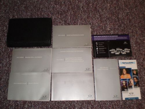 2013 infiniti g coupe complete car owners manual books nav guide case all models