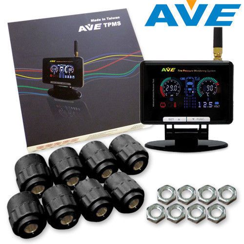 Ave tpms 4 external  sensor + 4 external spare get free lf remote controller diy