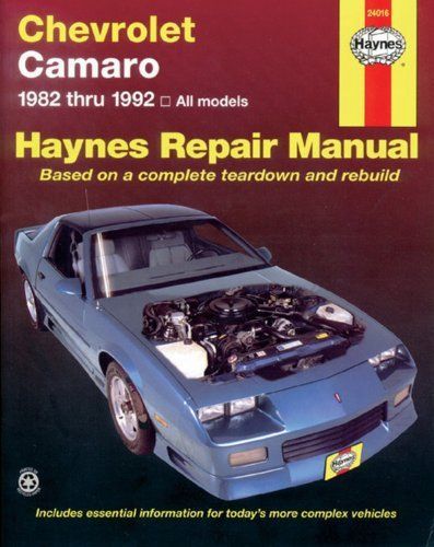 Haynes north america 24016 chevrolet camaro, 1982-1992 (haynes repair manual)