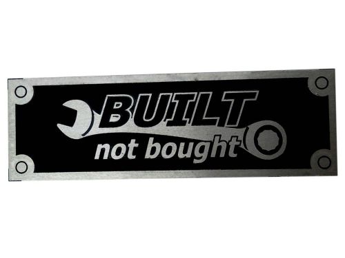 Best qualtiy badge aluminium etched plate for bikes/cars-set of 15