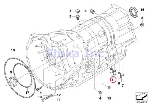 2 x bmw oem automatic transmission valve body seal - to trans housing (25.9 mm)