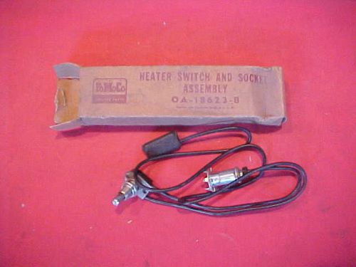 Nos fomoco 1951 50 51 ford 0a-18623-b heater switch &amp; socket assembly shoebox