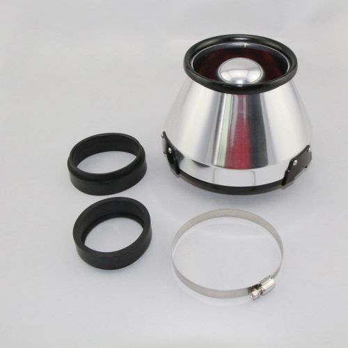 3/3.5/4&#034; (76/90/103mm) universal kits auto intake air filter dual funnel adapter