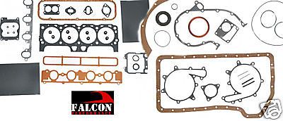 Mercruiser 470/488r 224/3.7 full gasket set head+intake+oil pan+rear seal