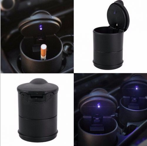 Led auto car truck cigarette smoke ashtray ash cylinder holder for offiice/home