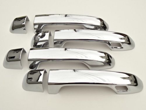 2015+ toyota land cruiser fj200 v8 chrome door handle cover smart key trim jdm