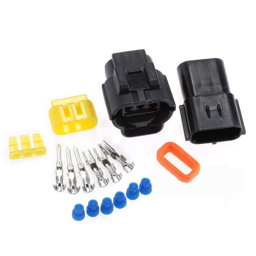 Male &amp; female kits 2 sets car 3 pin waterproof wire cable connector plug