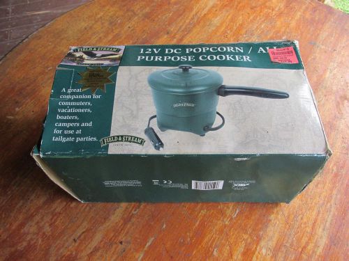 Field &amp; stream 12v dc vehicle popcorn / all purpose cooker mpn ts-537