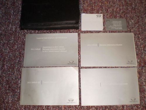 2011 infiniti qx suv owners manual books guide case all models