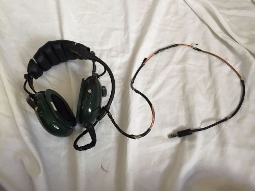 Avcomm pilot helicopter aviation headset model  ac-900 av comm