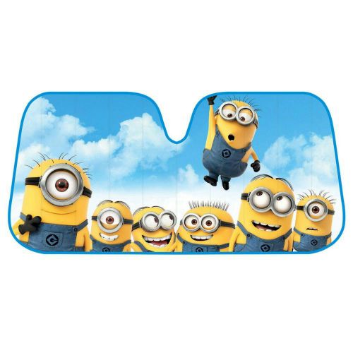 Bdk despicable me minion happy family auto sun shade 58 x 28 inches jumbo size