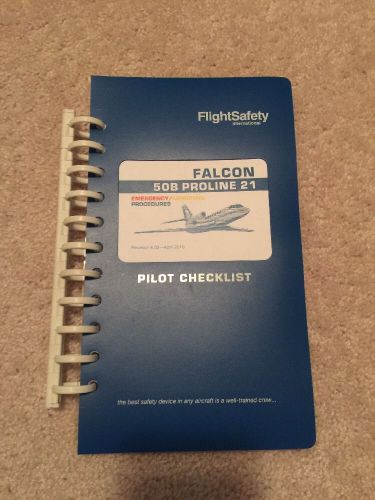 Flight safety dassault falcon 50b proline 21 emergency procedures checklist