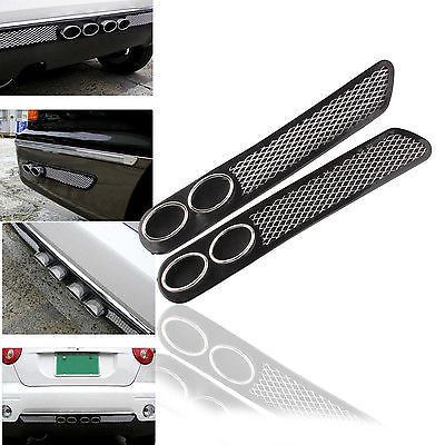 2pcs universal car air flow grille fender exhaust decoration sticker décor