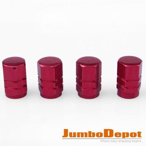 4pcs claret metal tire rim wheel valves stems caps covers fit for car motorcycle