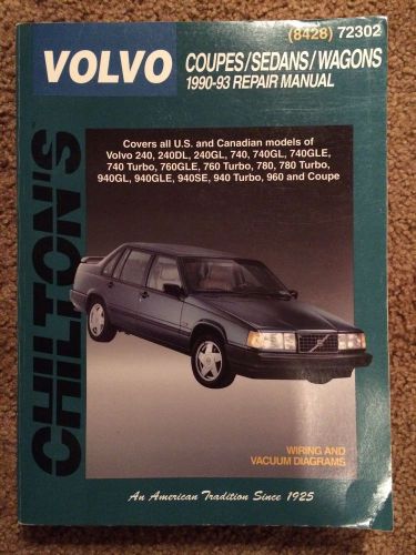 Volvo 1990-93 repair manual chilton&#039;s