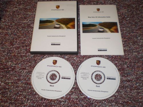 2003 2004 porsche 911 carrera boxster navigation cd set case instructions