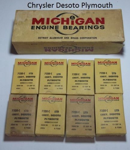 Michigan engine rod bearings 7320 c std chrysler desoto plymouth n.o.r.s