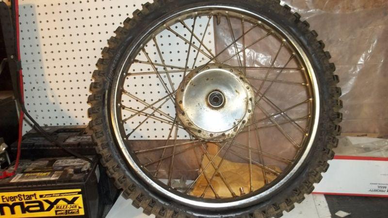 Yamaha 1974 dt360a enduro front wheel