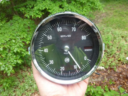 1971 1972 1973 1974 alfa romeo spyder jaeger italia tachometer 12v  e4  gauge