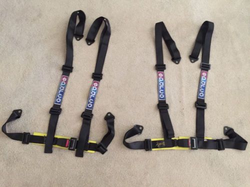 Sparco 4 point harness x 2 black