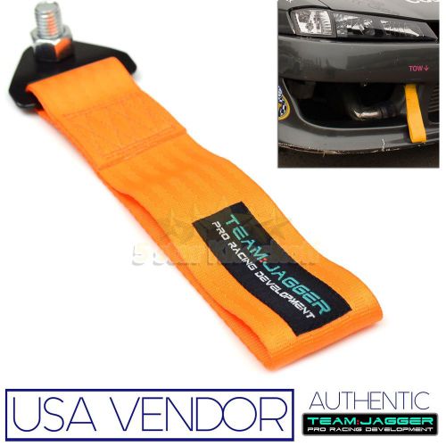 For ford cars! usa racing 14mm alloy bolts front tow pulling strap frame orange