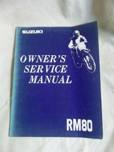 Used 1993 suzuki rm80 rm 80 mx oem owners service manual *b89b