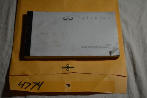 ♣♣ 1991 91 infiniti g20 owners manual guide book (free shipping) 4774