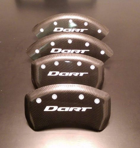 Mgp caliper covers 2013-16 dodge dart  excellent condition carbon fiber finish